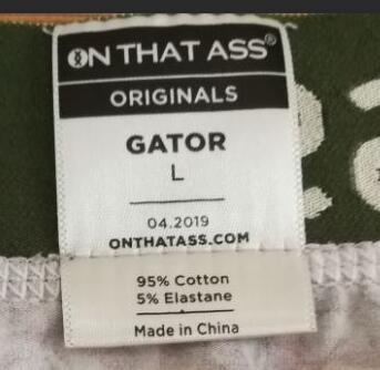 men's underwear care label