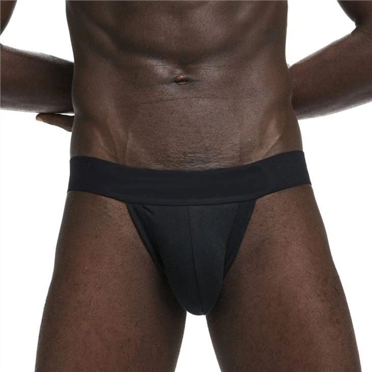 Boxers sexy style solid color black underwear sexy jockstraps thongs boxer brief